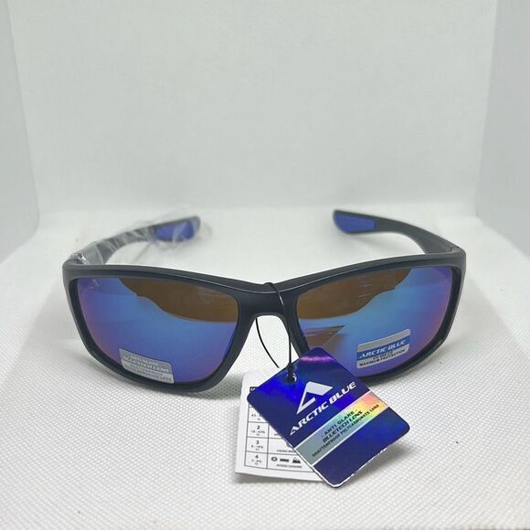 Arctic Blue Mirrored Sunglasses - Picture 3 of 3